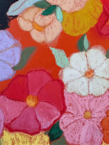 Midnight Moonflowers Original Artwork