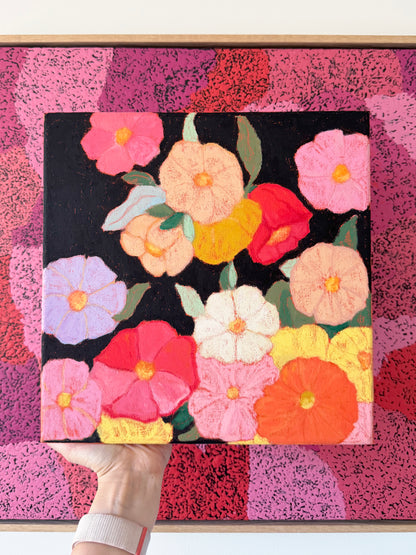 Midnight Moonflowers Original Artwork