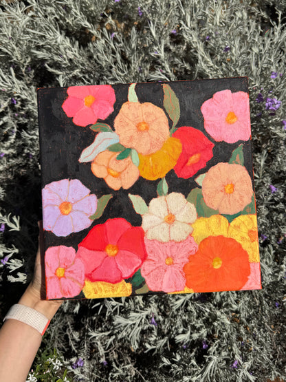 Midnight Moonflowers Original Artwork