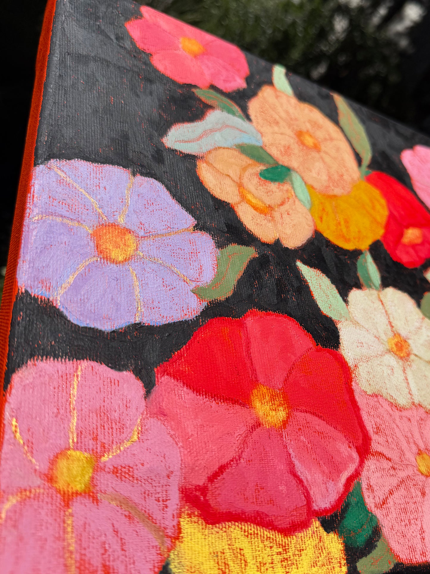 Midnight Moonflowers Original Artwork