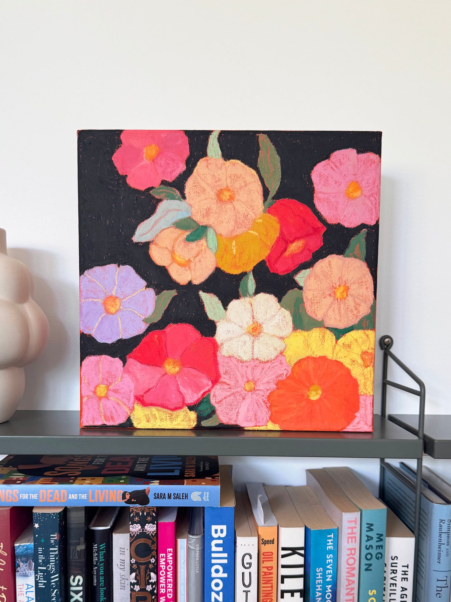 Midnight Moonflowers Original Artwork