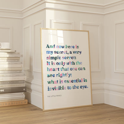 the little prince quote art print
