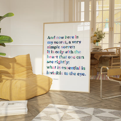 the little prince quote art print