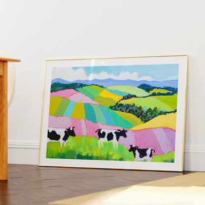 Hinterland Cows Landscape Print