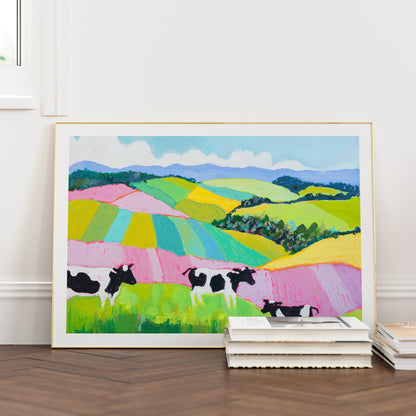 Hinterland Cows Landscape Print