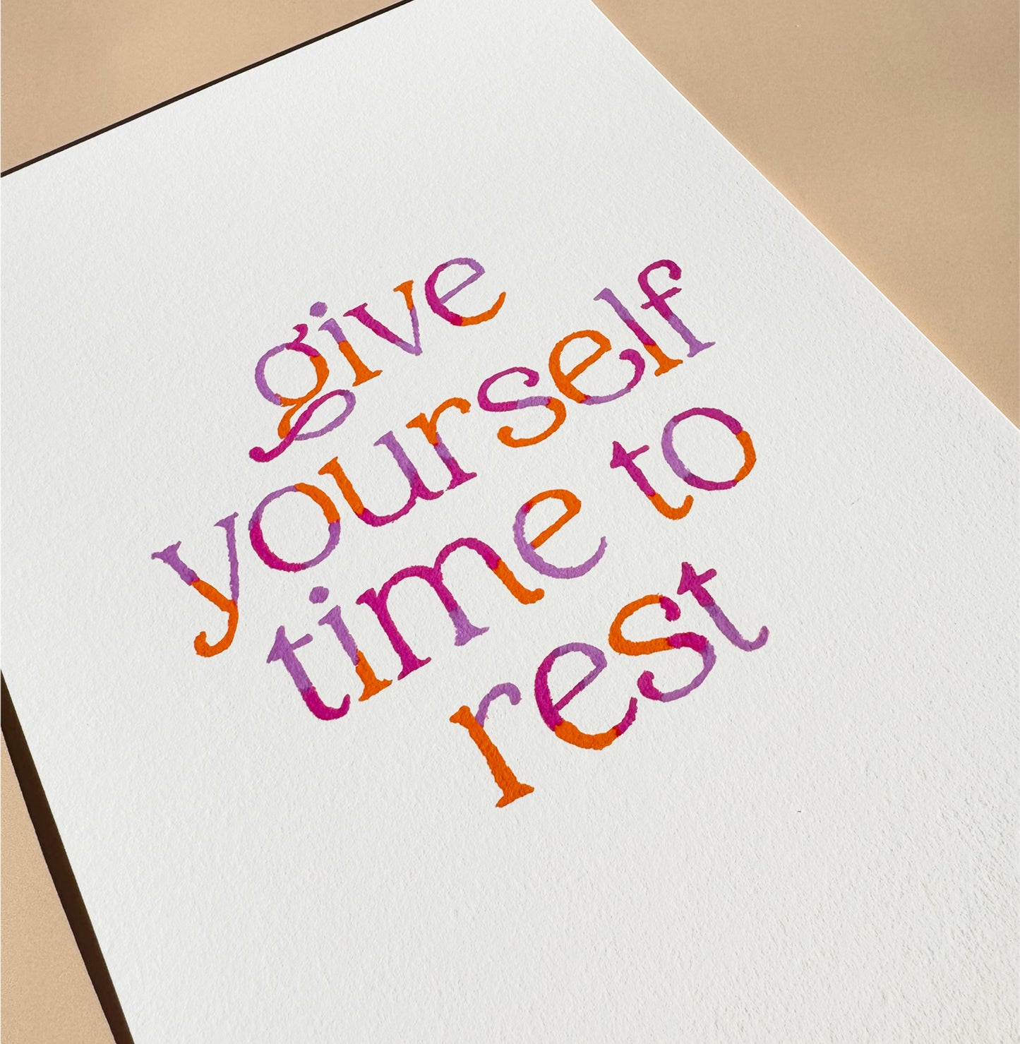 Give Yourself Time To Rest V2 Quote