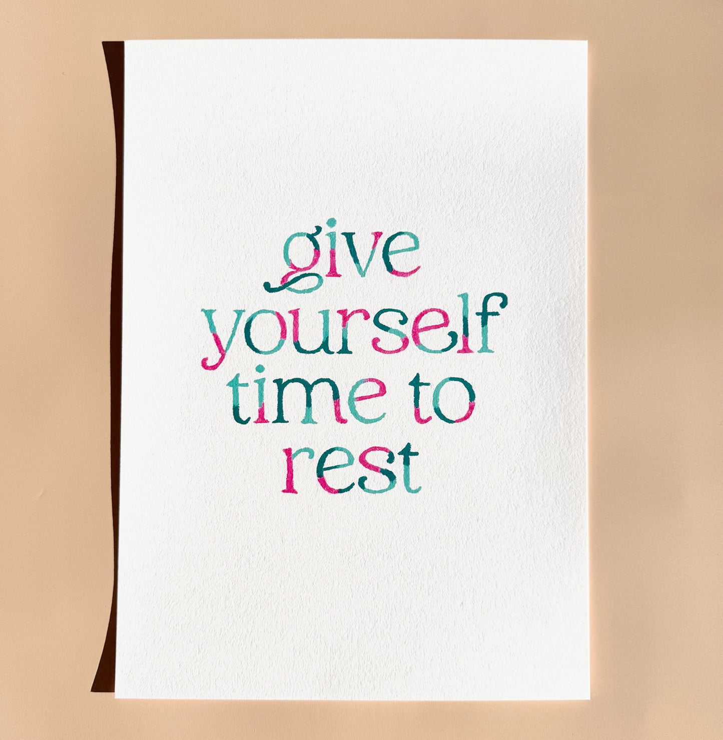 Give Yourself Time To Rest V1 Quote