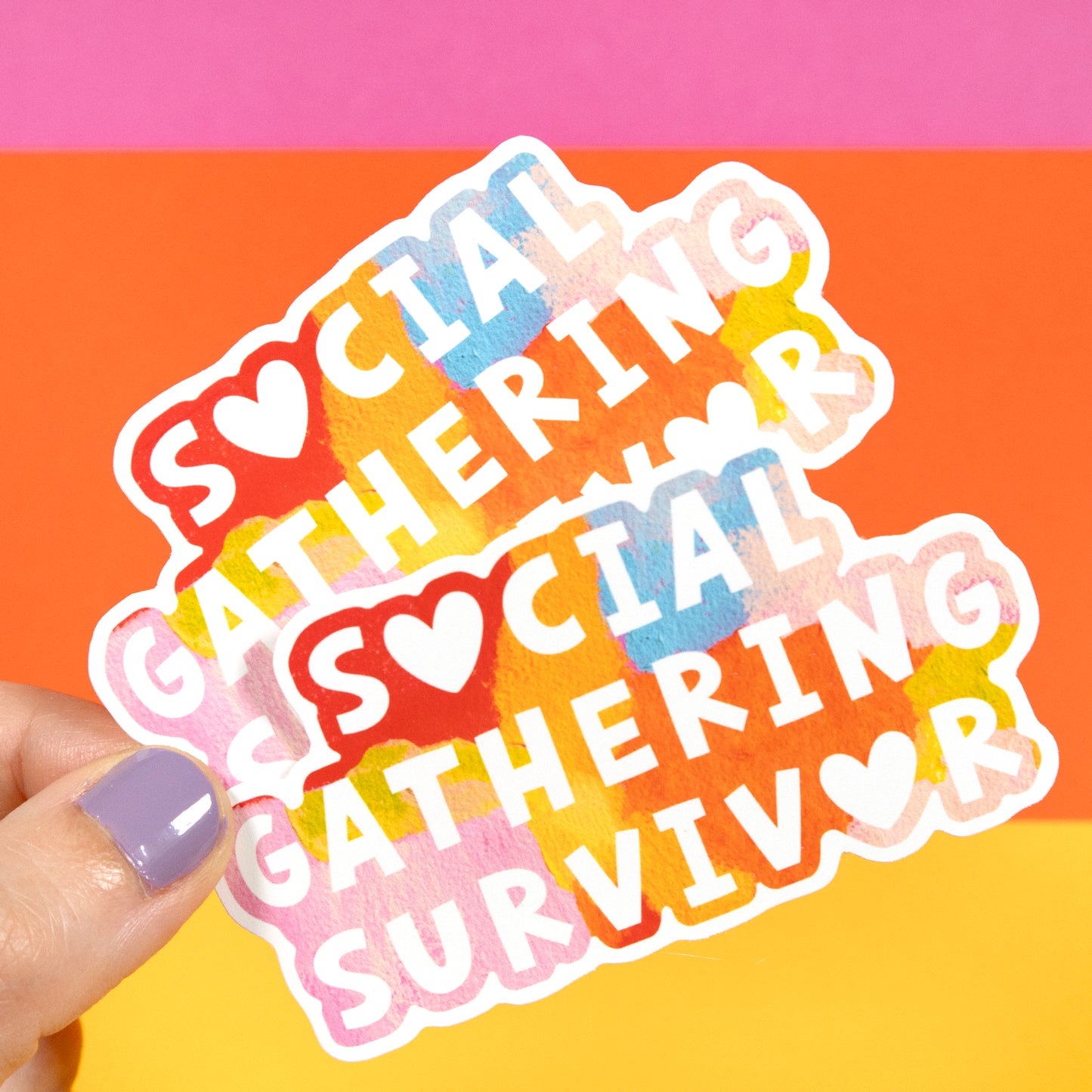Social Gathering Survivor Sticker