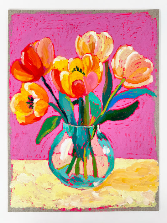 Tulips In Bloom Original Artwork