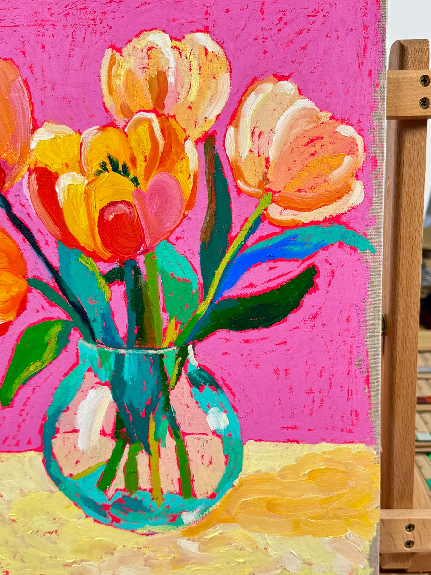 Tulips In Bloom Original Artwork