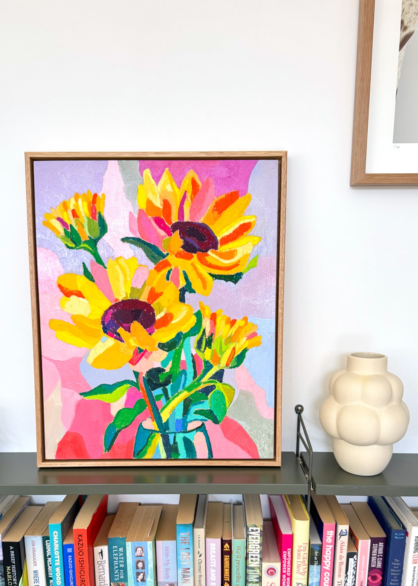 Sunflower Shenanigans Framed Original Artwork