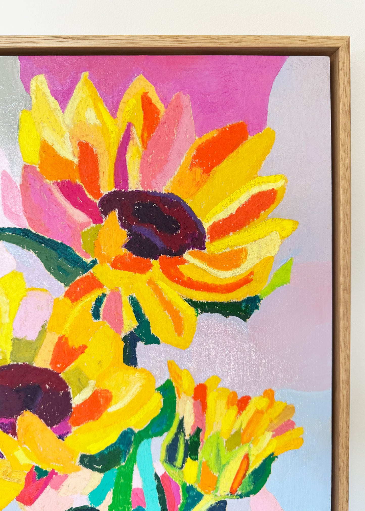 Sunflower Shenanigans Framed Original Artwork