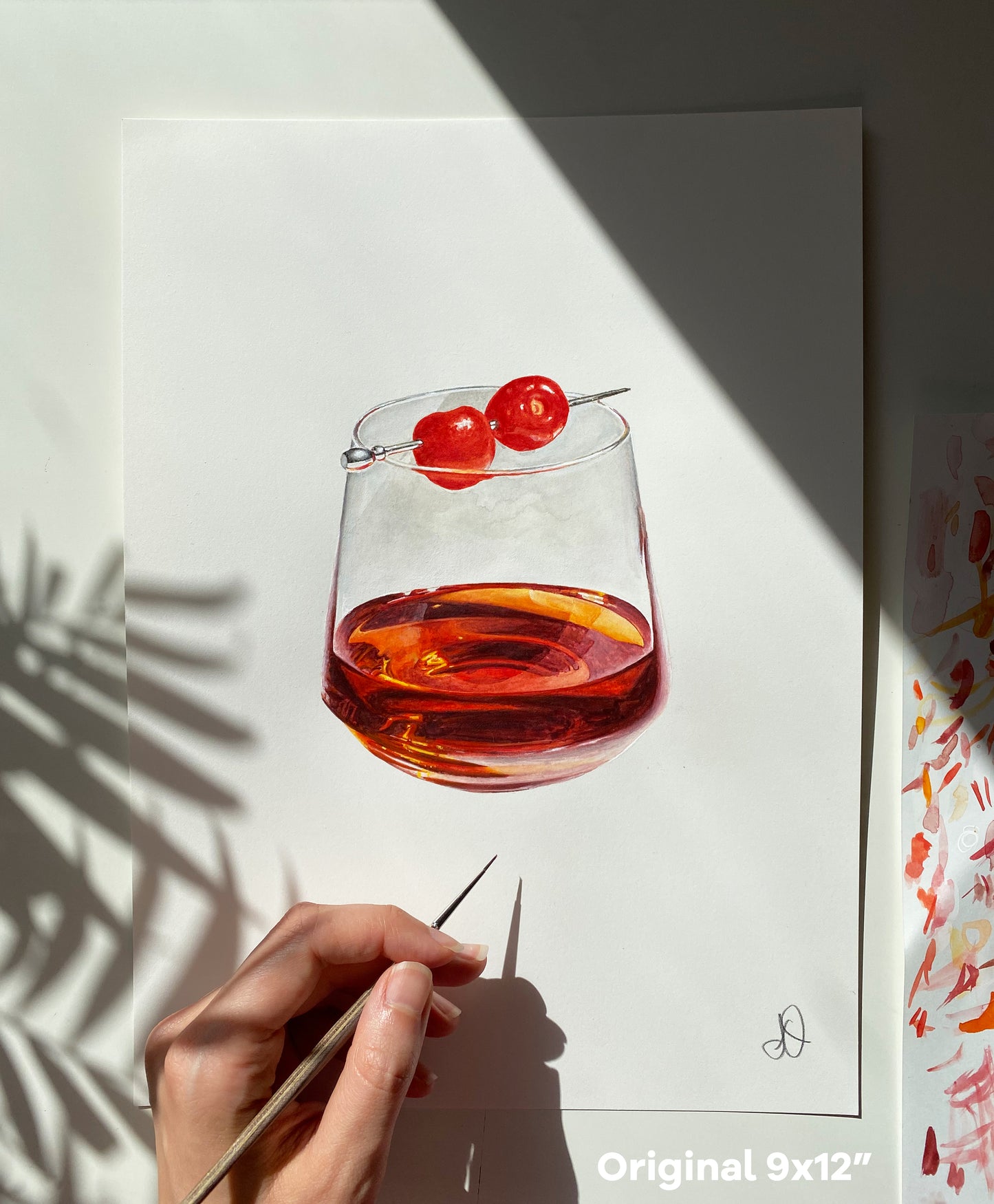 Watercolour Cocktail Commission