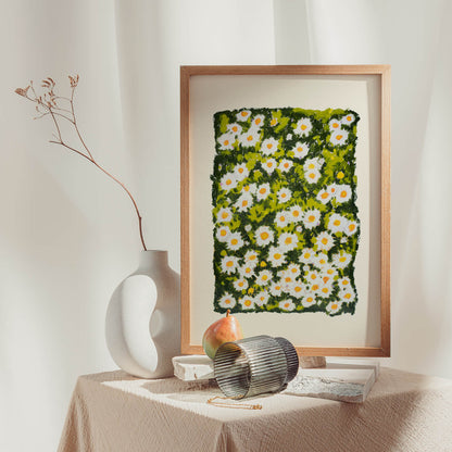 Living In The Daisies Art Print