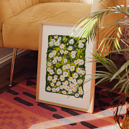 Living In The Daisies Art Print