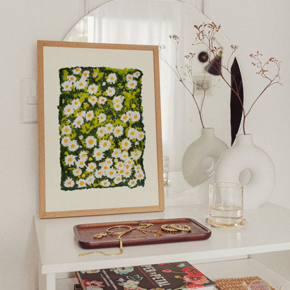 Living In The Daisies Art Print