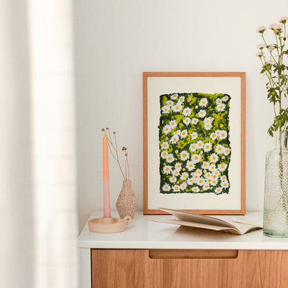 Living In The Daisies Art Print
