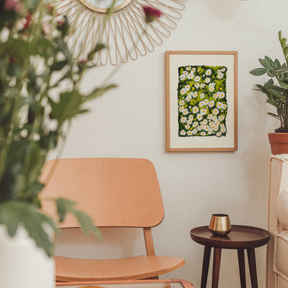 Living In The Daisies Art Print