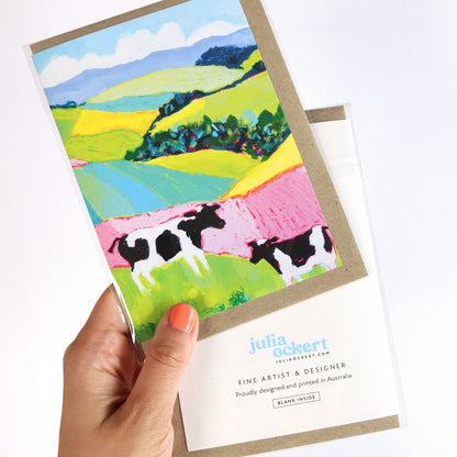 Moo Cows Greeting Card