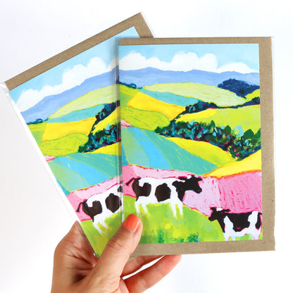 Moo Cows Greeting Card