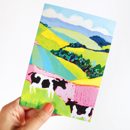 Moo Cows Greeting Card