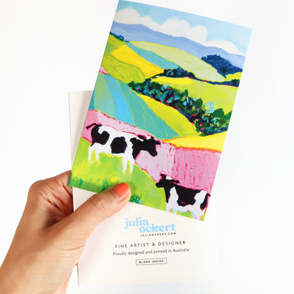 Moo Cows Greeting Card