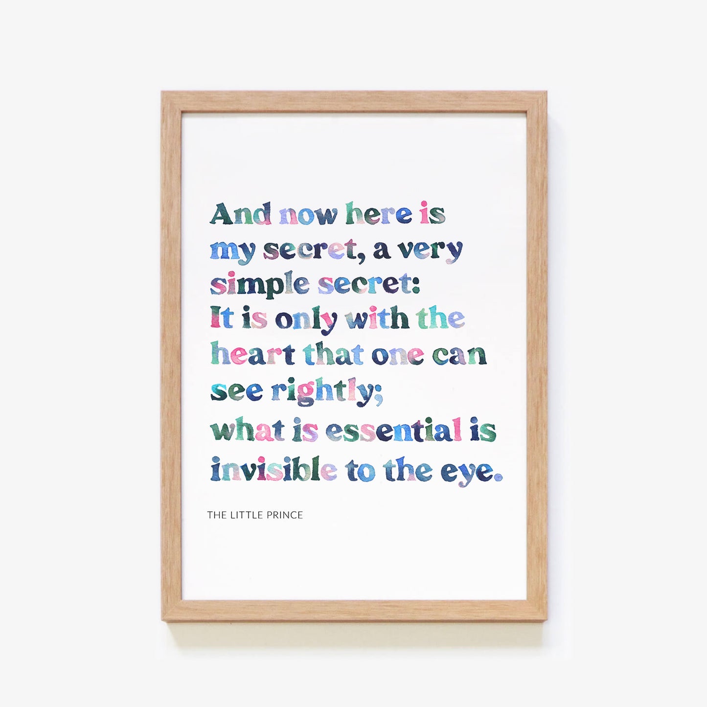 the little prince quote art print