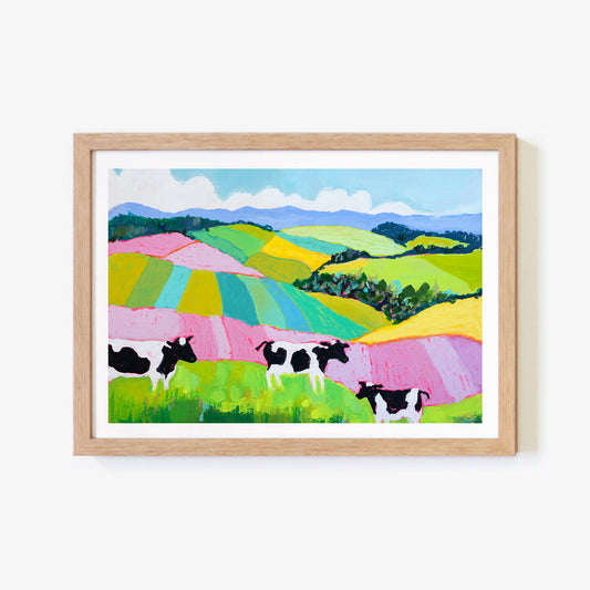 Hinterland Cows Landscape Print