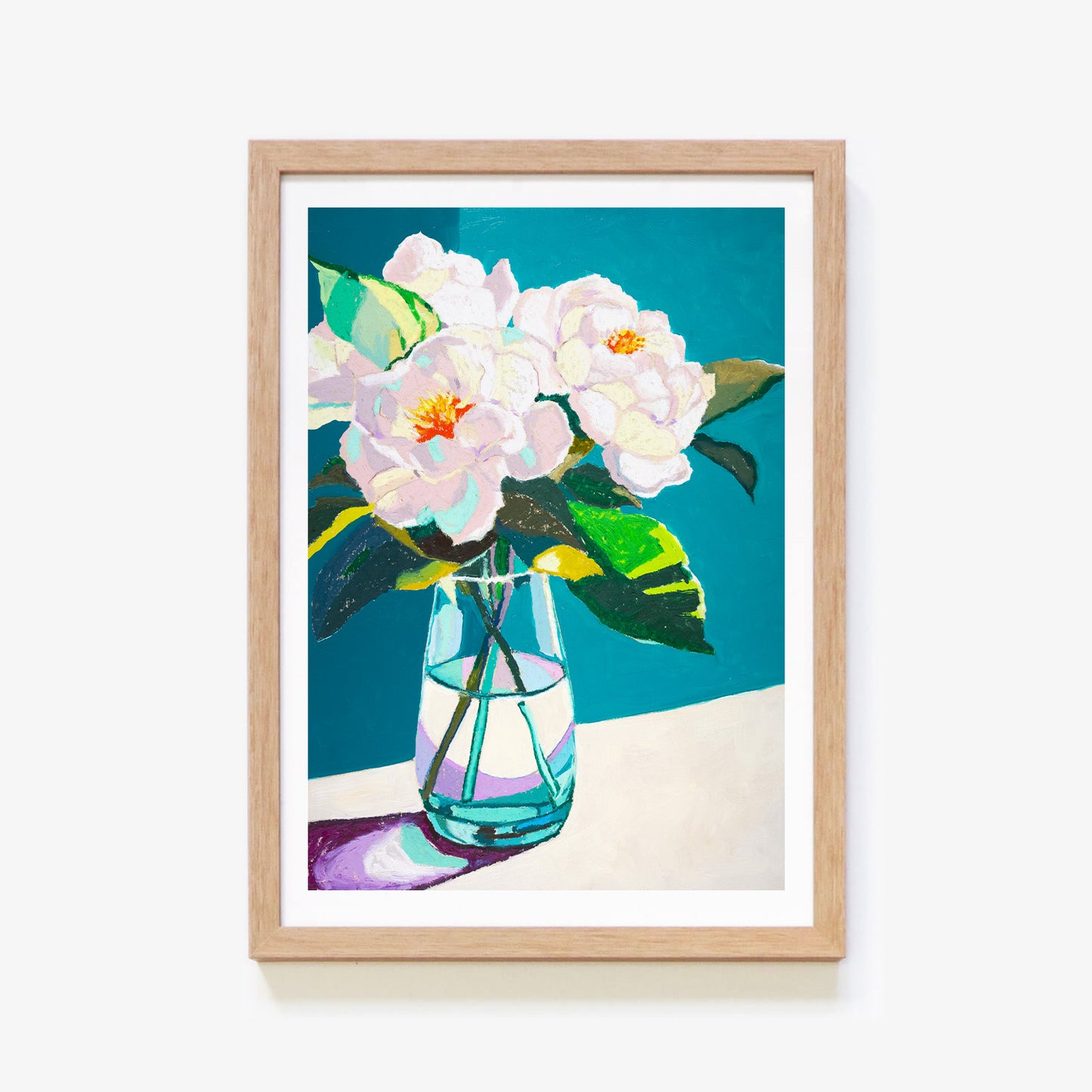 White Peonies Art Print