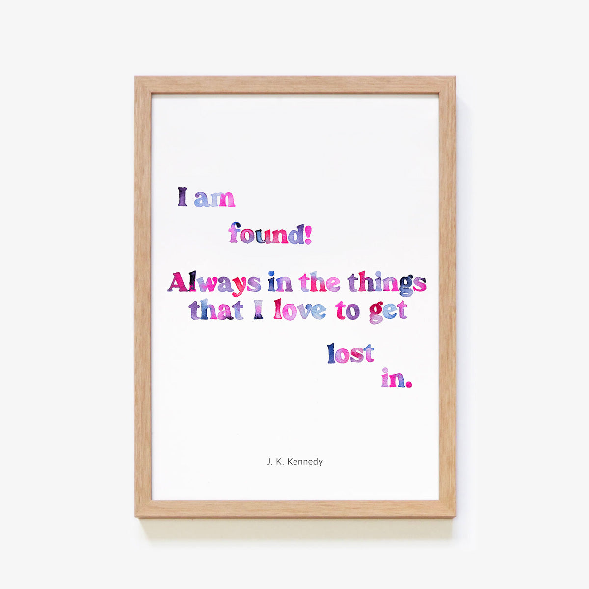 Love To Get Lost Poem Print