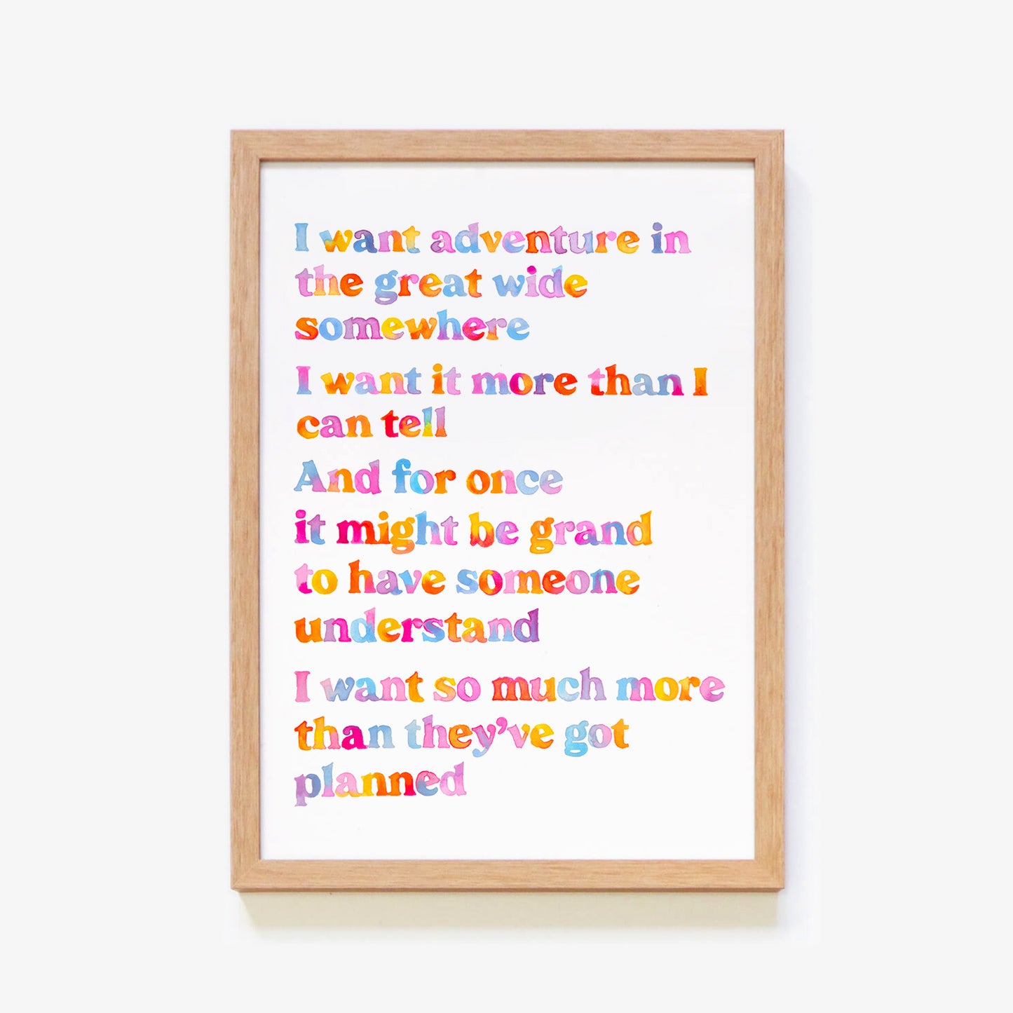 I Want Adventure (Belle Reprise Song) Print