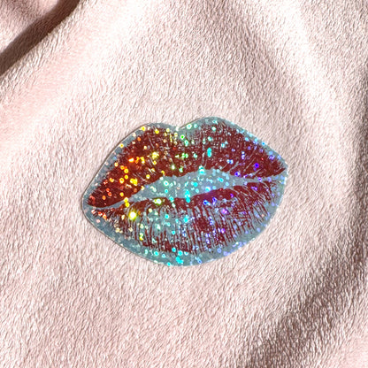 Lipstick Kiss / Bisou Glitter Sticker