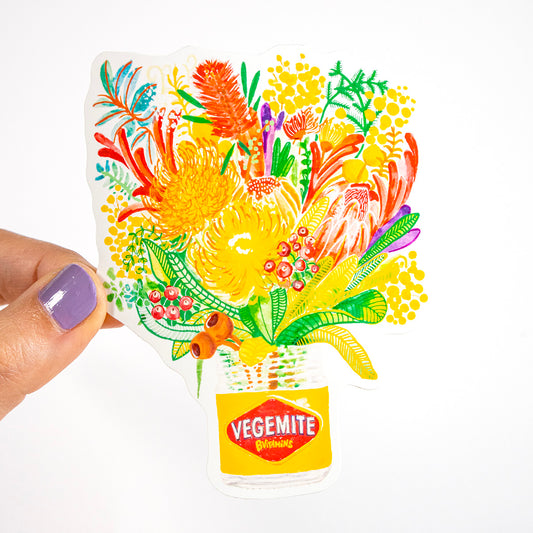 Vegemite Bouquet Vinyl Sticker