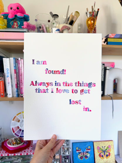 Love To Get Lost Original Watercolour Painting