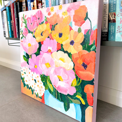 Market Day Flowers Original Artwork