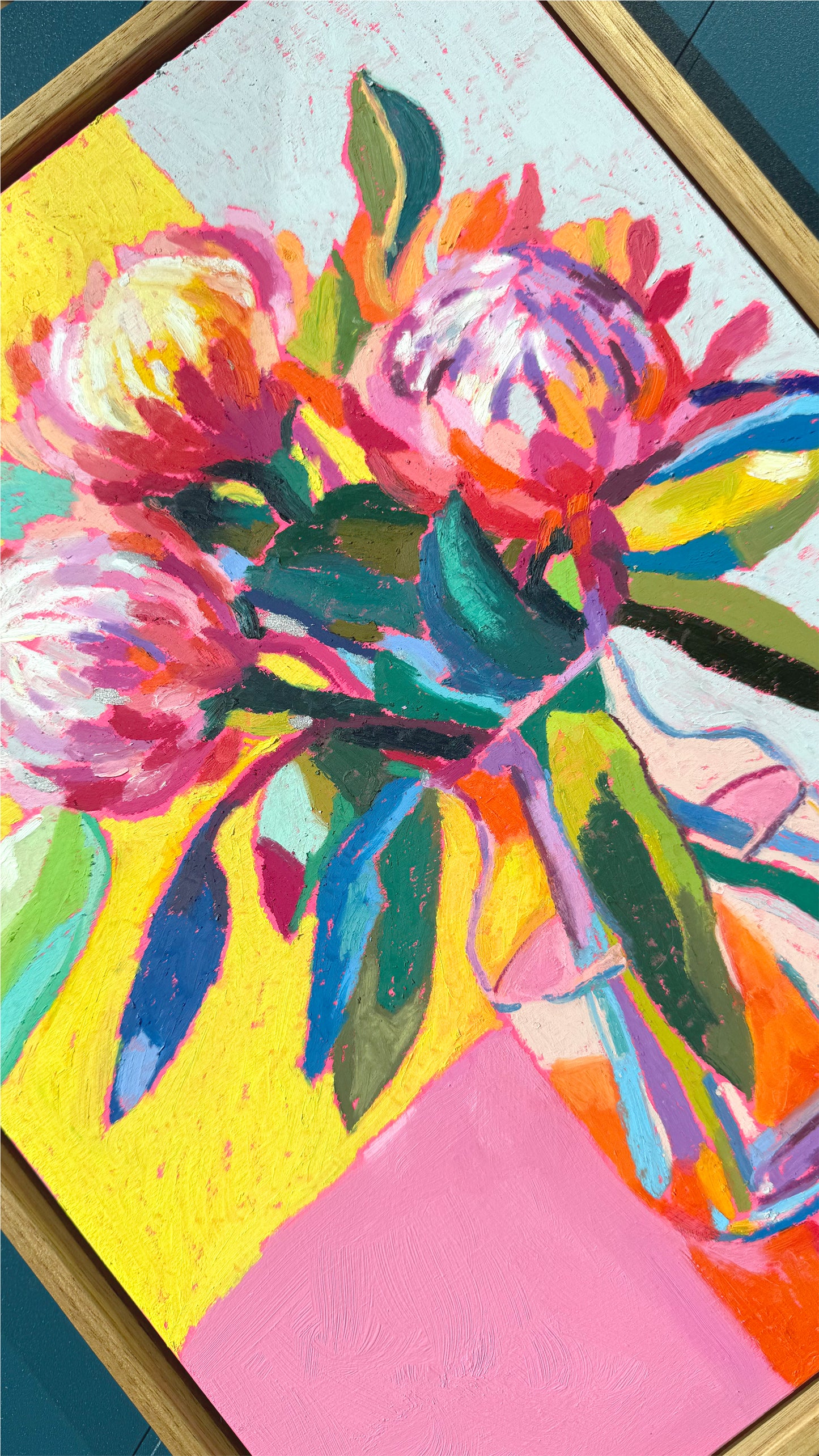 Protea Flowers Original Artwork