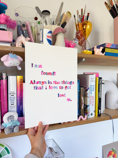 Love To Get Lost Original Watercolour Painting