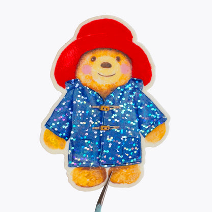 Paddington Teddy Glitter Sticker