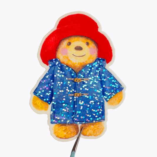 Paddington Teddy Glitter Sticker