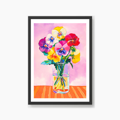 Pansies In Wonderland Art Print