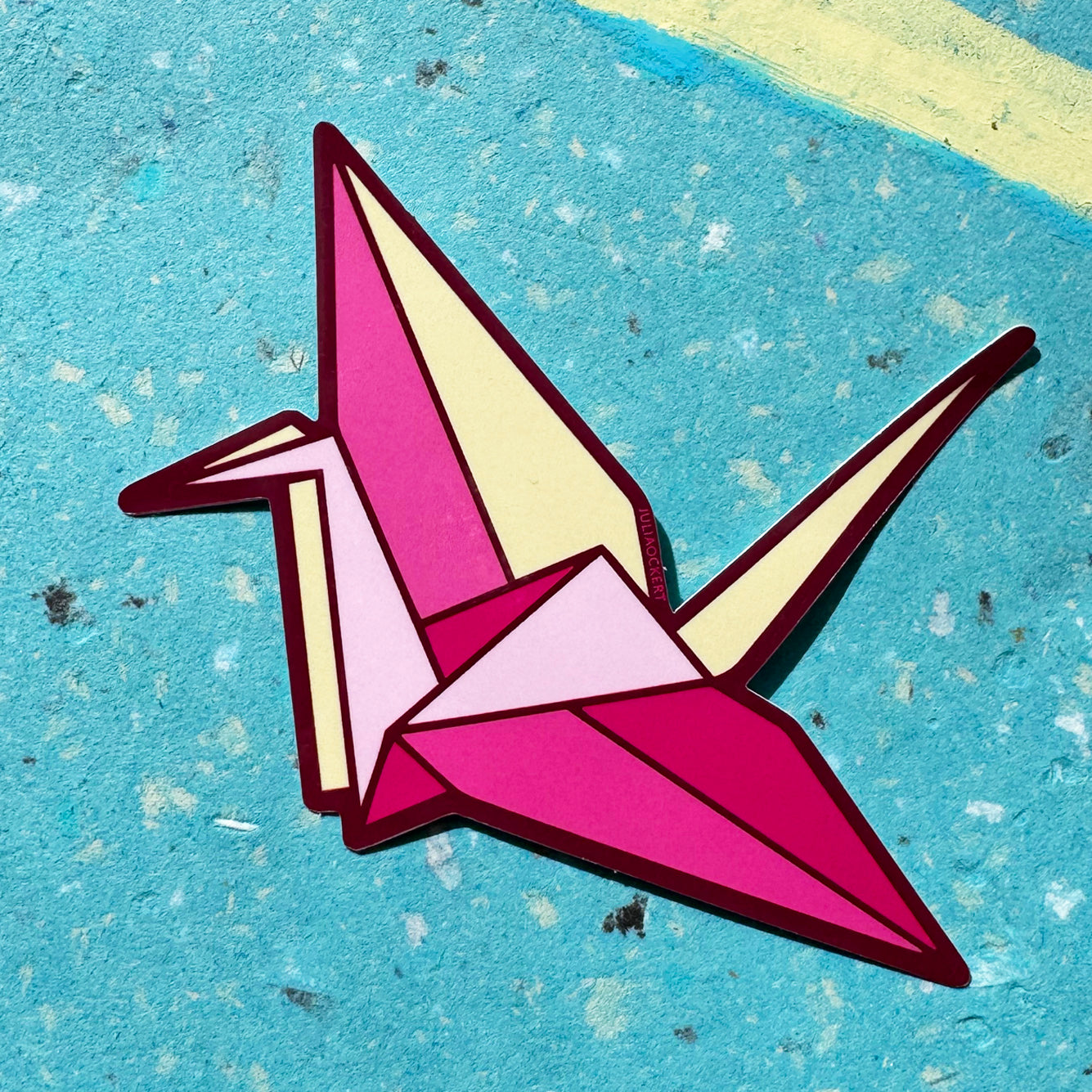 Origami Paper Cranes (3 Colours) Vinyl Stickers
