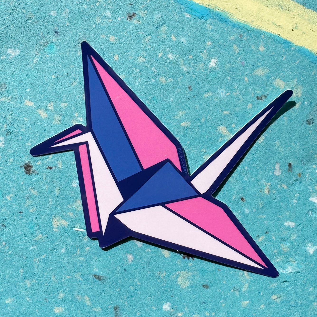 Origami Paper Cranes (3 Colours) Vinyl Stickers
