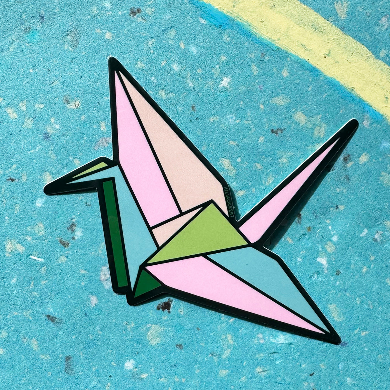Origami Paper Cranes (3 Colours) Vinyl Stickers