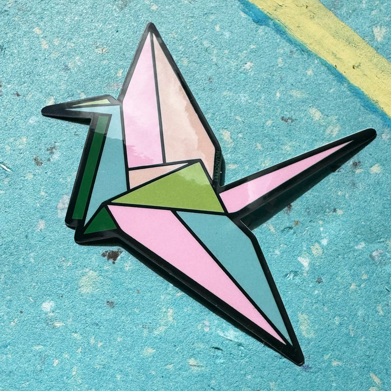 Origami Paper Cranes (3 Colours) Vinyl Stickers