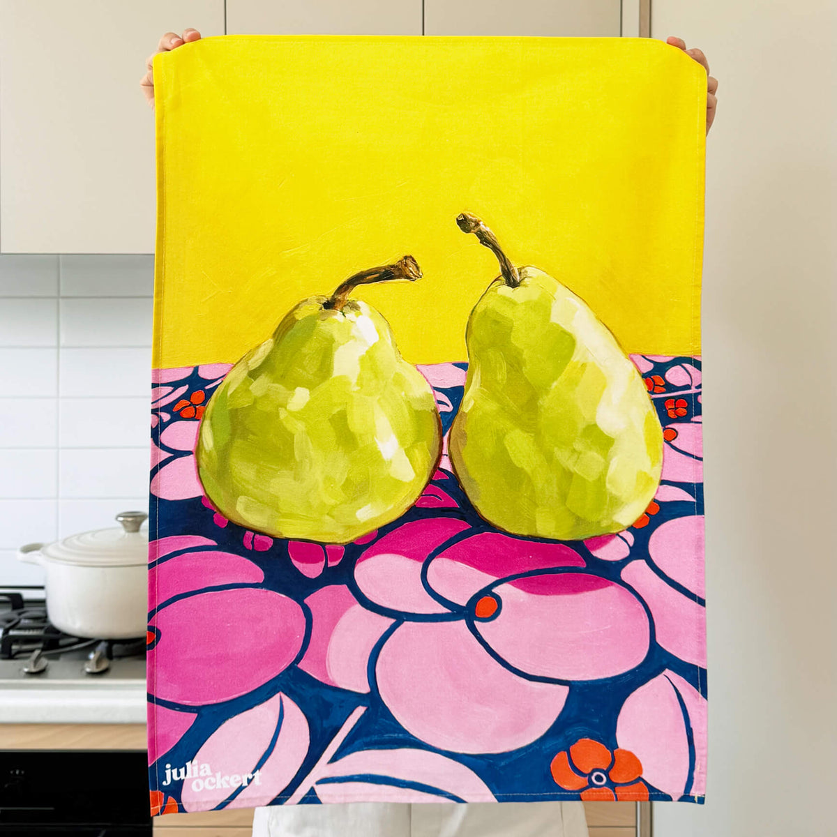 NEW: Pair of Pears Tea Towel