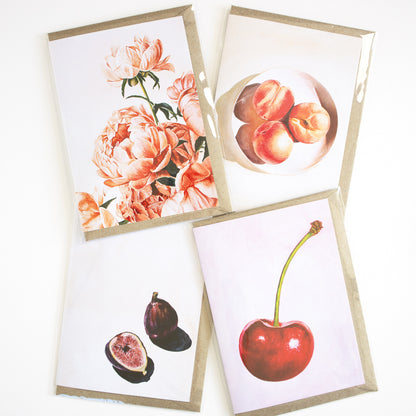 Soft Peaches Greeting Card