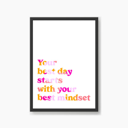 Your Best Mindset Quote (Pink)