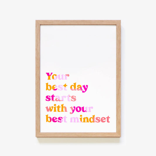 Your Best Mindset Quote (Pink)