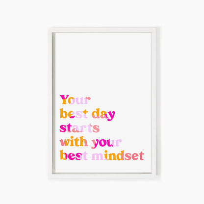 Your Best Mindset Quote (Pink)