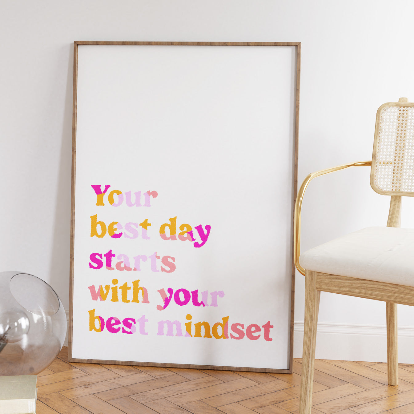 Your Best Mindset Quote (Pink)